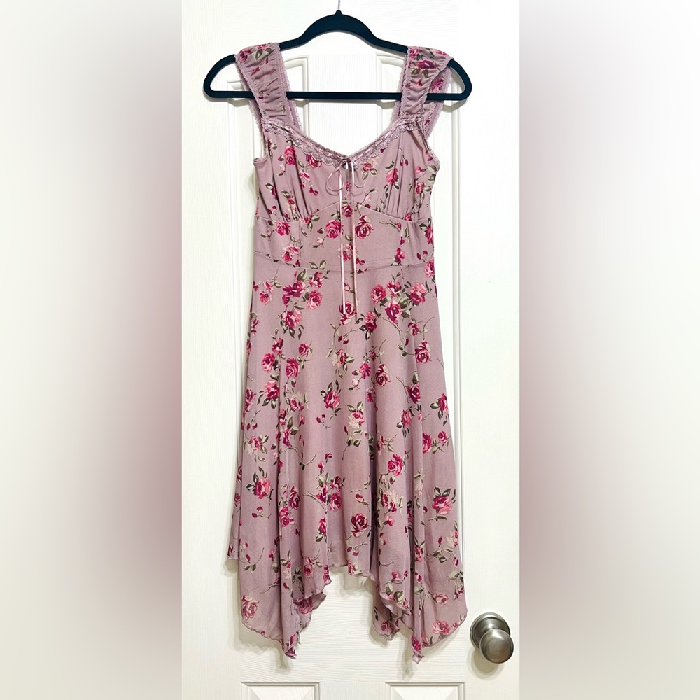 NEW Romantic Coquette Girl Pink Lace Dress